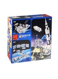 Конструктор пласт. Космическая техника (BRICK512) (116228) (461дет.) (29х29х6см) (6+) (коробка) (в кор. 20шт)