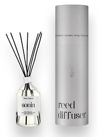 Диффузор ароматический Sonia (Кожа,Табак,Мускус,Черный перец,Черный чай,Амбра,Сандал,Кедр,Пачули) (110мл) (flame-RD011-110)