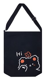 Сумка-шоппер на молнии Kawaii Мишка Hi (текстиль) (40х33) (12-11525-B003)