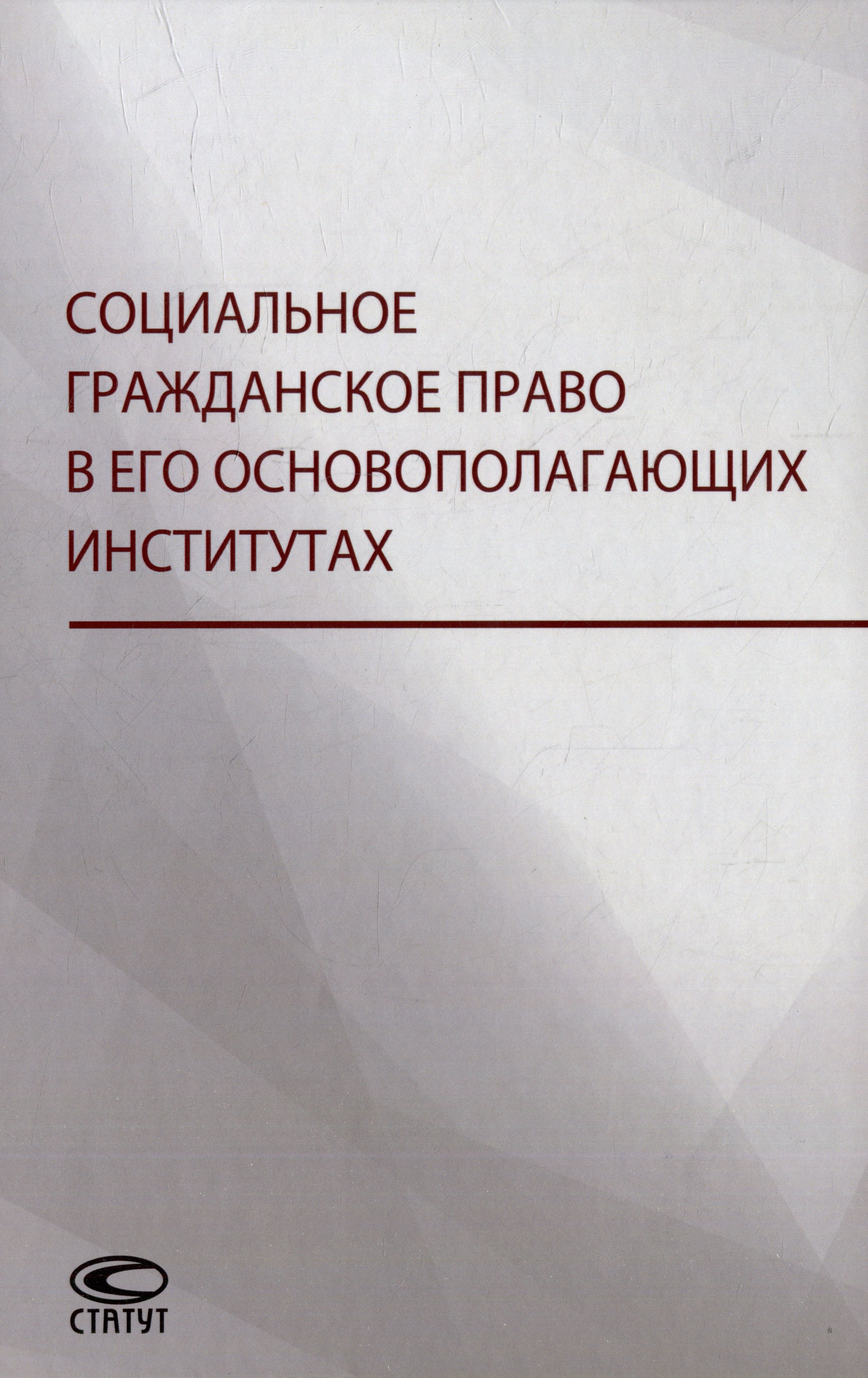 Социальное гражданское право в его основополагающих институтах: коллективная монография
Социальное гражданское право в его основополагающих институтах: коллективная монография