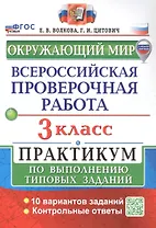 Всероссийская проверочная работа. Окружающий мир. 3 класс. Практикум по выполнению типовых заданий. 10 вариантов заданий. Контрольные ответы