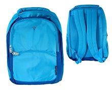 Рюкзак школьный "Classic blue" 43*31*16, отделение для ноутбука, 4 наружн.кармана, жесткое дно, синий, Silwerhof