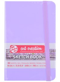 Скетчбук 9*14 80л "Art Creation" фиолетовый пастельный, нелинованн. 140г/м2, слоновая кость, тв.обл., Royal Talens