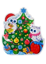 Мини-плакат "Новогодние совята"