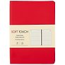 Ежедневник недатированный «Soft Touch» А6, пламенный красный, 136 листов, экокожа, Listoff