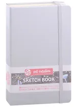 Блокнот для зарисовок 13*21см 80л "Art Creation" 140г/м2, 7БЦ, Блестящее серебро (цвет металлик), Fabriano