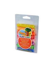 Пластилин 08цв 112гр PLASTILINA флюоресц., блистер, JOVI