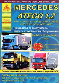 Mercedes Atego 1.2 Выпуск с 1998/2004 с дизельными двигателями 4,3 4,8 6,4 7,2. Ремонт. Эксплуатация. ТО