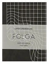 Записная книжка А6 80л кл. "FOLGA. 2" иск.кожа, тиснение серебр.фольгой, ляссе