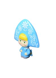 Фигурка для ванной Маша-Снегурочка (34R) (178327) (Играем вместе) (пищалка) (0,6+) (сетка)