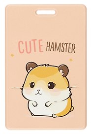 Чехол для карточек вертикальный Kawaii Хомячок Cute Hamster (ДК2024-65)