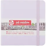 Скетчбук 12*12 80л "Art Creation" фиолетовый пастельный, нелинованн. 140г/м2, слоновая кость, тв.обл., Royal Talens
