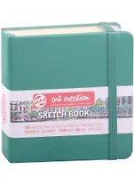 Блокнот для зарисовок 12*12см 80л "Art Creation" 140г/м2, 7БЦ, Зелёный лес, Fabriano