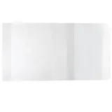 Обложка д/учебников старш.кл., универс., ПВХ, 100мкр., 255*490мм, клеевой край, прозр.