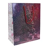 Пакет А4 26*32*12,5 "Подарки под елкой" НГ, бум.мат.ламинат