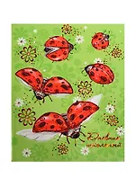 Дневник шк. "БОЖЬЯ КОРОВКА" интегр.обл., глянц.пленка, тиснение голограф.фольгой, универс.шпаргалка, Феникс