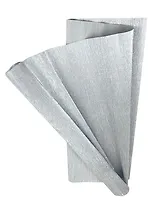Бумага, Herlitz/Херлитц, гофрированая, цветная, серебро