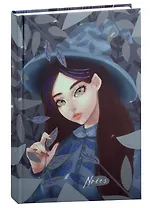 Книга для записей А5 96л кл. "Волшебница" 7БЦ, ламинация soft touch, тиснение фольгой, офсет