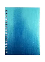 Записная книжка А6 80л кл. "METALLIC" обл. мятн.бумвинил, гребень