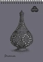 Блокнот для пастели А4 30л "Premium Pearl grey" Серый жемчуг, холст 160г/м2, 40%хлопок, спираль, Гознак