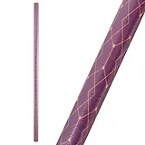 Бумага упаковочная 70*100см "Желтый орнамент на бордовом" глянц., инд.уп.