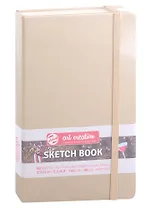 Блокнот для зарисовок 13*21см 80л "Art Creation" 140г/м2, 7БЦ, Белое золото (цвет металлик), Fabriano