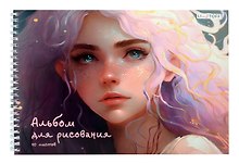 Альбом для рисования «Нежная» Listoff А4, 40 листов, спираль