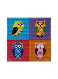 Блок бумаги 75*75 самоклеящийся "Совы.Owls-2", 50л, Принтстик