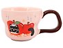 Кружка Apple Cat Котик с яблоком (розовая) (керамика) (400мл) (12-6641-202604-03)