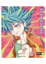 Скетчбук 205*246 64л "ELEKTRO BOY" 120г/м2, тв.обложка