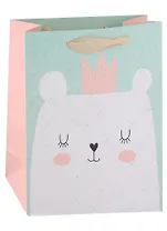 Пакет А4 32*26*12 "Милые зверята" дет., бум.мат