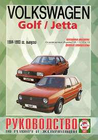 Руководство по ремонту и эксплуатации Volkswagen Golf/Jetta. 1984-1993 гг. выпуска. Бензин
