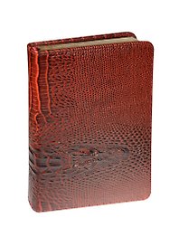 Ежедневник недат. А6+ 160л 120*170 "Dandy" бордовый, иск.кожа, фактура крокодила, тв.переплет, поролон, зол.обрез, ляссе, In Folio