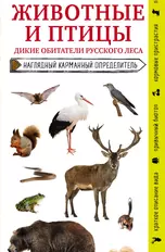 Животные и птицы. Дикие обитатели русского леса. Наглядный карманный определитель