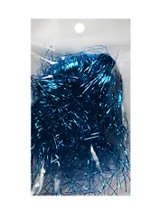 Дождик блестящий для декора в блистере 10гр голубой