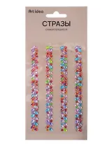 Стразы самоклеящиеся Полоски разноцветные