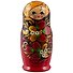 Матрешка 5 в 1 большая (Ягодки, Эскиз 01, Клубничка на красном) (М05160201) - 0