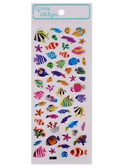 Наклейки эпоксидные Рыбы микс JYG654-JYG141