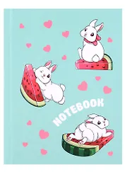 Записная книжка А6 48л лин. "ЗАЙКА МОЯ" тв.переплёт, полноцв.печать, глянц.гологр.ламинация