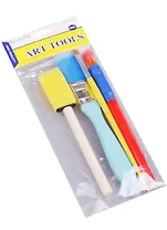 Набор детских кистей 4 шт,со спонжем (11-21657-DIY-5)