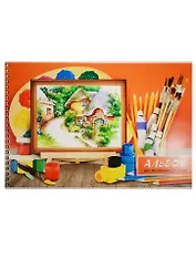 Альбом для рисования BG, "Этюд", А4, 24 листа, на евроспирали