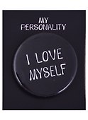 Значок круглый «I Love Myself», металл, 38 см - 0