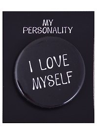 Значок круглый «I Love Myself», металл, 38 см