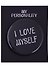 Значок круглый I Love Myself (черный) (металл) (38см) (ЗН2021-006) - 0