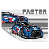 Клеенка для уроков труда "ДРИФТ" 500*700мм, ПВХ 130мкм, подвес