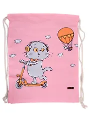 Сумка-мешок "Басик на самокате" 42*34см