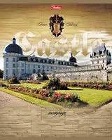 Тетрадь 48л кл. "Castle" тиснение, ассорти, Hatber