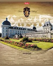 Тетрадь 48л кл. "Castle" тиснение, ассорти, Hatber