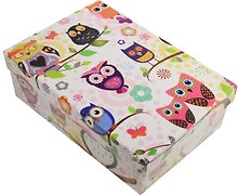 Коробка подарочная "Совушки" 18*12*7см