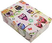 Коробка подарочная "Совушки" 18*12*7см